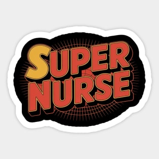 Super nurse Superhero Nurse Sticker